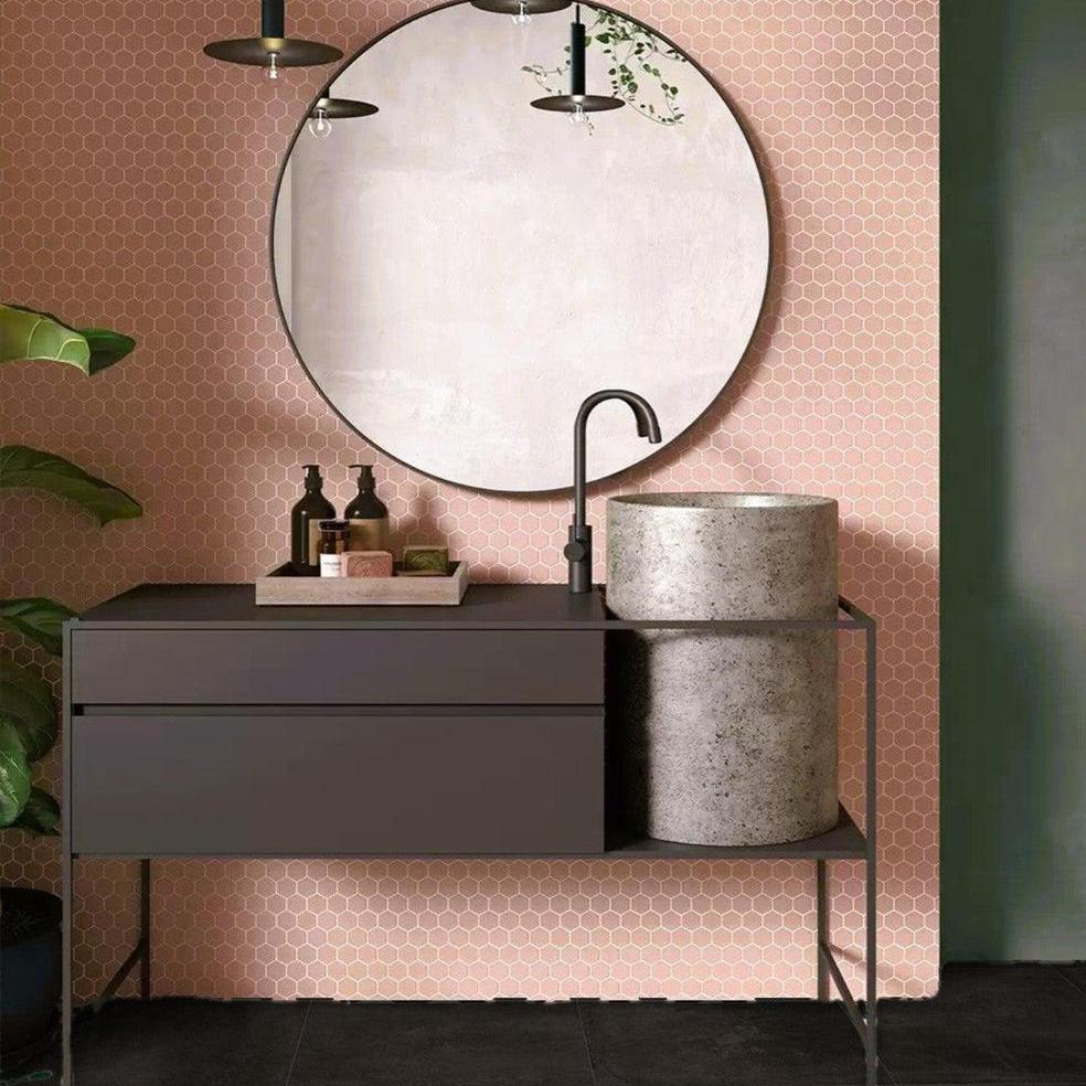 Mosaic Collection Pink Hex-Mosaic-Delforno