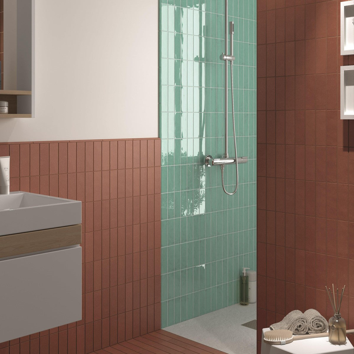 Small Format Emelia Terra Matt 5x15-Tiles-Delforno