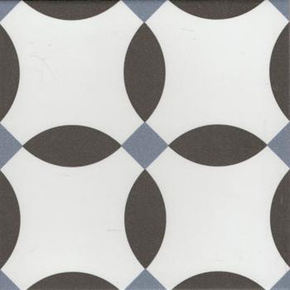 Authentic Pattern Porcelain Cherie Noir-Tiles-Delforno