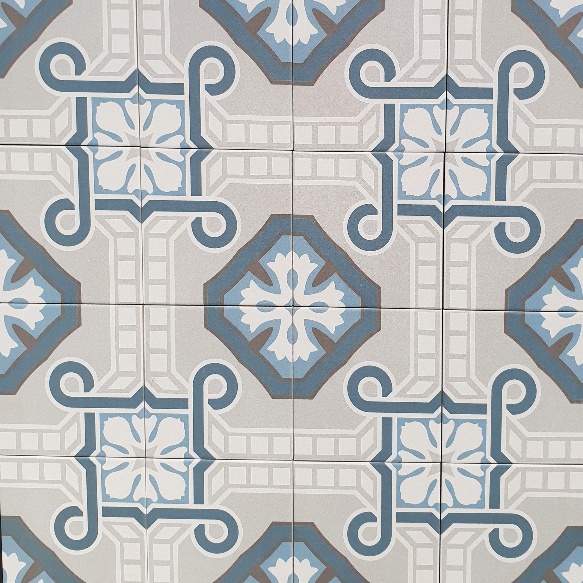 Authentic Pattern Porcelain Fifteen Pavot-Tiles-Delforno