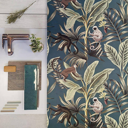 Botanicals : Monkey Trouble Pattern Tiles-Tiles-Delforno