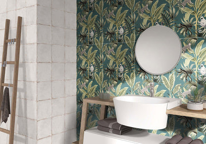 Botanicals : Monkey Trouble Pattern Tiles-Tiles-Delforno