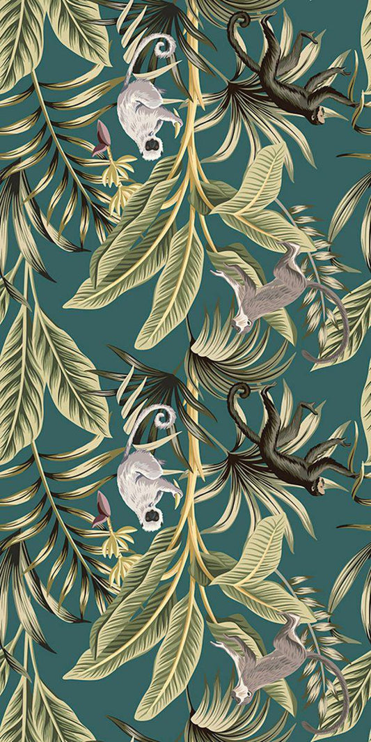 Botanicals : Monkey Trouble Pattern Tiles-Tiles-Delforno