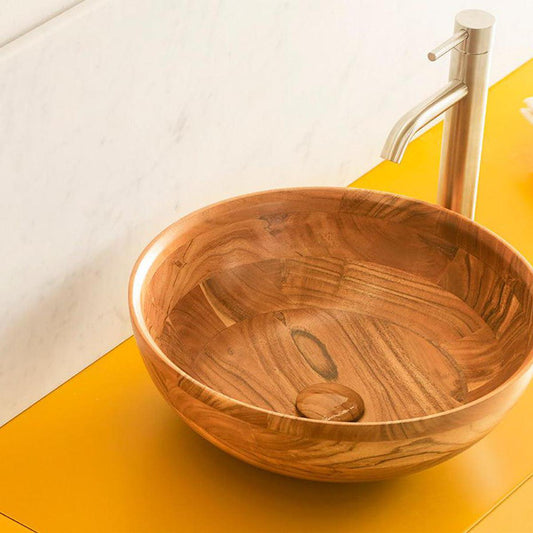 Carrigmore Wood Countertop Washbasin-Washbasin-Delforno