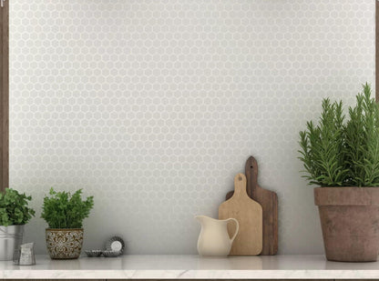 Mosaic Collection White Hex-Mosaic-Delforno