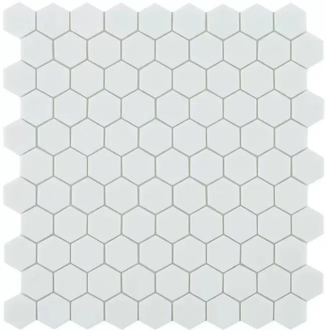 Mosaic Collection White Hex-Mosaic-Delforno