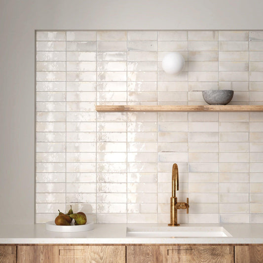 Small Format Hanoi White 6.5x20-Tiles-Delforno