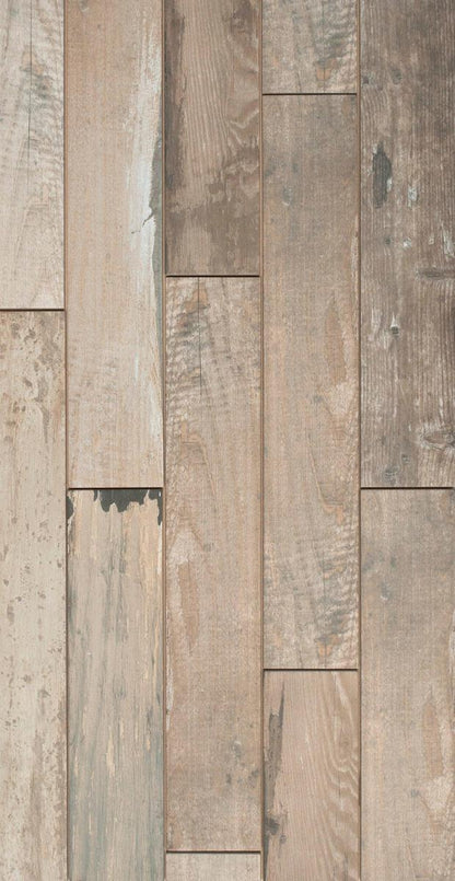 Woodlands 36 Vintage Worn Wood Effect Tile 10 x 60-Delforno